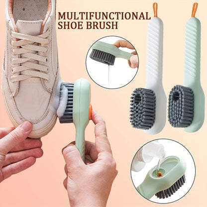 Multi-purpose Shoe Brush Soft Bristle Automatic Liquid Long Handle Cleaning Brush Clothes
