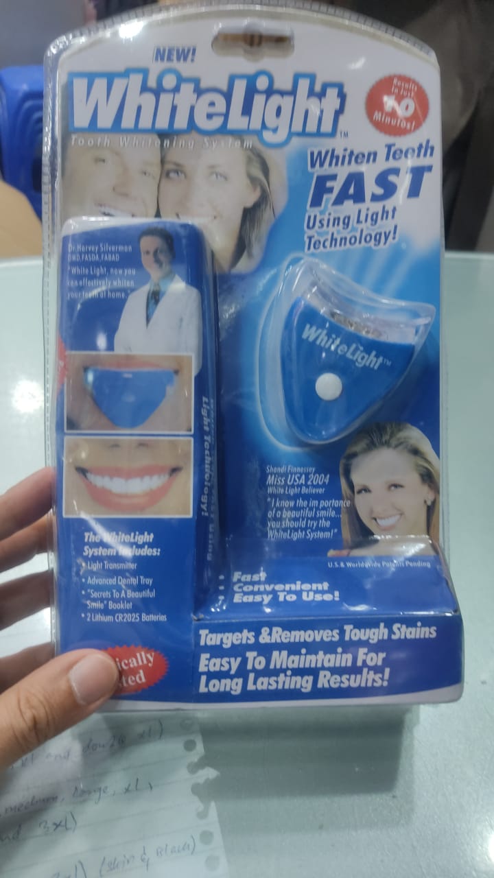 White Light Teeth Whitening Brightener | No box card packing and