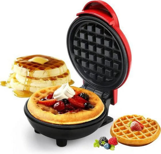 Mini Waffle Maker Breakfast Machine Non Stick Easy Clean (random color