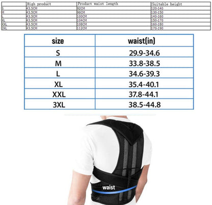 Back pain relief posture corrector belt