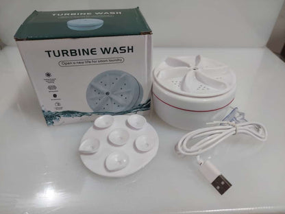 Mini Washing Machine Portable Ultrasonic Turbine Washer