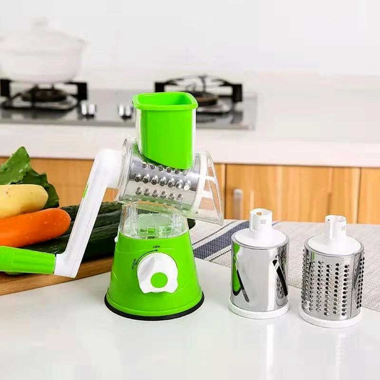 Multifunctional Manual Vegetable TABLE TOP DRUM Cutter Slicer ( Random Color