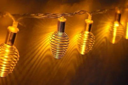 Mega Power LED Metal Warm White String Lights, For Decoration, Plug-In, 3Meter