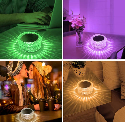 Mega Power LED Bird Nested Crystal Lamp Table Lamp, 16 Color Changing