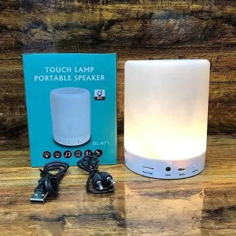 Portable Touch Lamp Bluetooth Speaker | Smart Touch Night Light Desk Lamp
