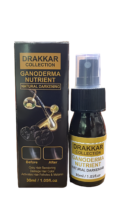 Anti-Greying Hair Spray | Drakkar Spray for Hair | Organic Ganoderma Inverted