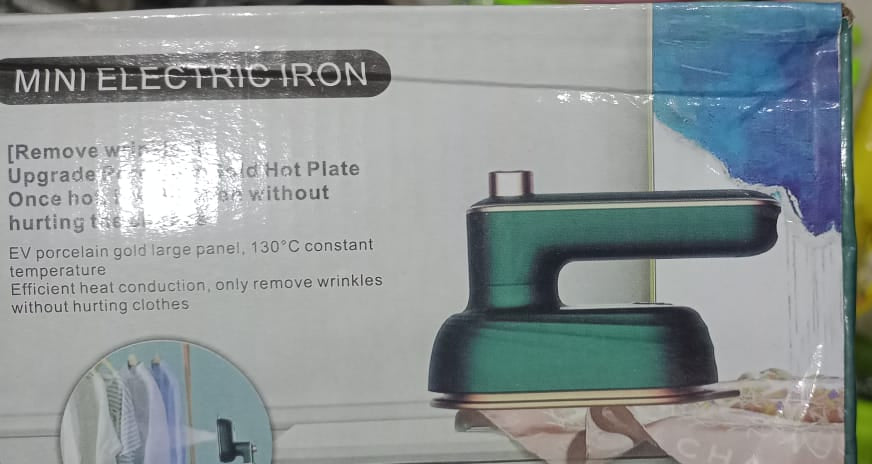 Portable Handheld Steam Iron, 180° Rotatable Professional Mini Steam Iron for Clothes,