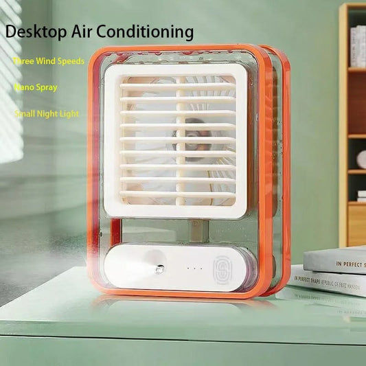 Portable Desktop Air Conditioner USB Mini Air Cooler Fan Water Cooling Fan