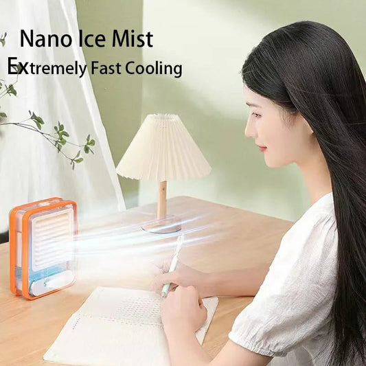Portable Desktop Air Conditioner USB Mini Air Cooler Fan Water Cooling Fan