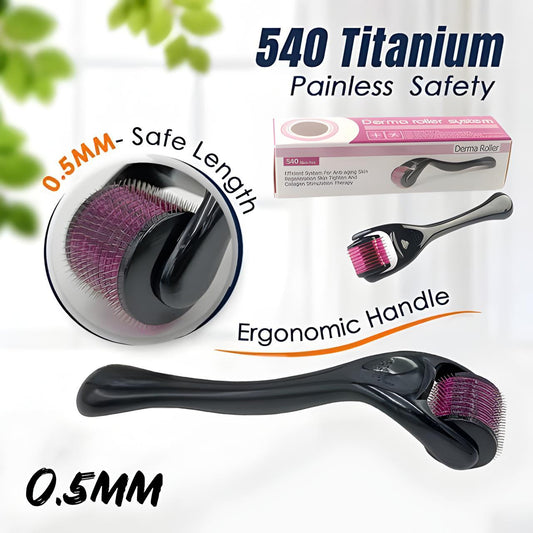 Skin Therapy 0.5 Derma Roller With 540 Micro Needle Roller For Men