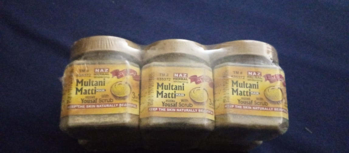 Pack of 2 Multani mitti with ark e gulab and husn- yousaf