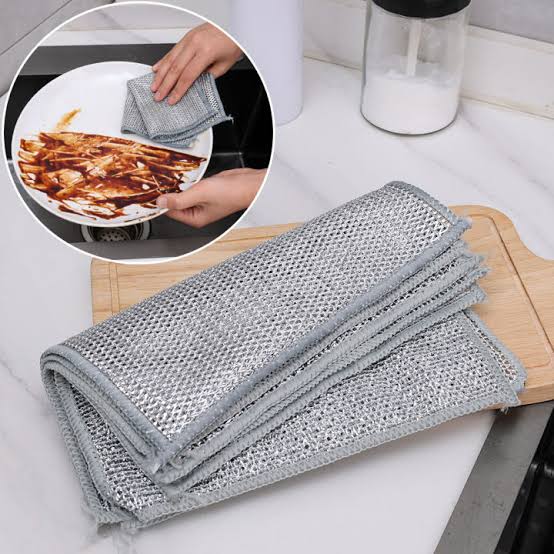 Dish washing Cleaning cloth | Wire Dish washing Rugs for Wet and