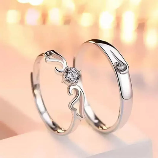1 Pair of Couple ring for engagement and friendship gift | Stainless
