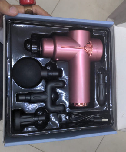 4 in 1 Multi-Function Vibration Massage Gun Professional Ultra Quiet Pain Relief