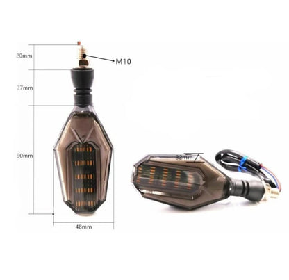 2Pcs Motorbike Universal LED Indicator With DRL And Yellow Parking Light