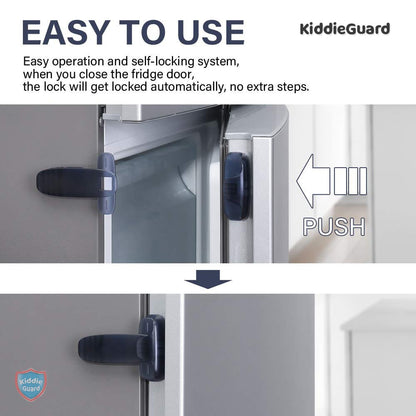 Black transparent refrigerator lock | Child Safety Fridge Lock | Baby Safety