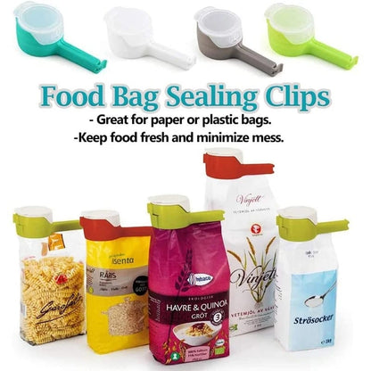 Food Sealing Clip with Discharge Nozzle Plastic Bag Moisture Sealing Clamp Food