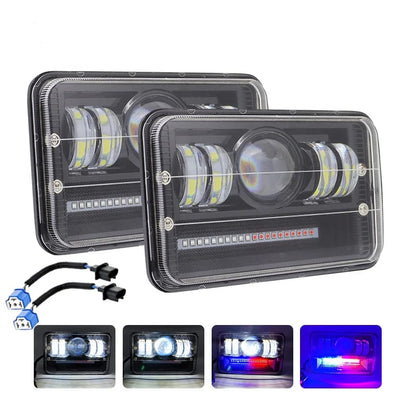 LED Headlight 6 × 4 / square led light 4 × 6