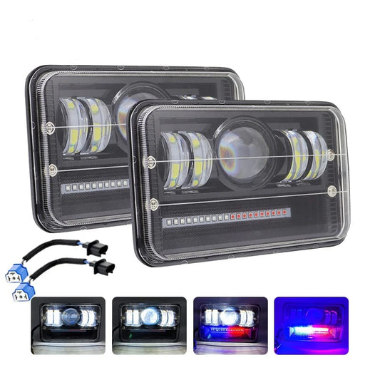 LED Headlight 6 × 4 / square led light 4 × 6