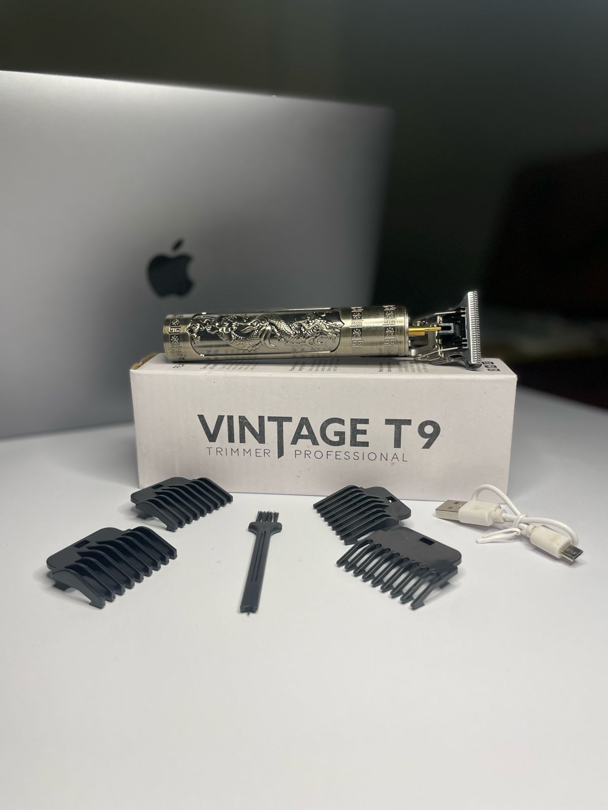 Vintage T9 Trimmer Dragon Style Metal Professional Hair and Beard Trimmer (Metal