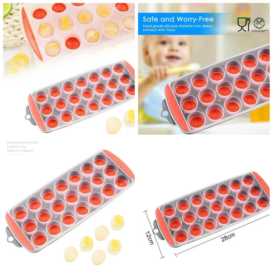 Popup ice cube tray Silicone Mould Jelly Shots/Chocolate (Random Color)