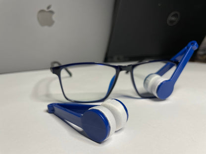 Eyeglasses cleaning wipes microfiber | Mini Microfiber Glasses Eyeglasses Cleaner Tool (Blue)