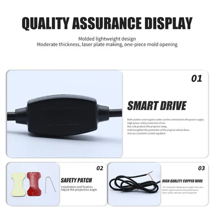 Angel Wing Light Dynamic Projection Lamp Universal Car Rear View Mirror Side