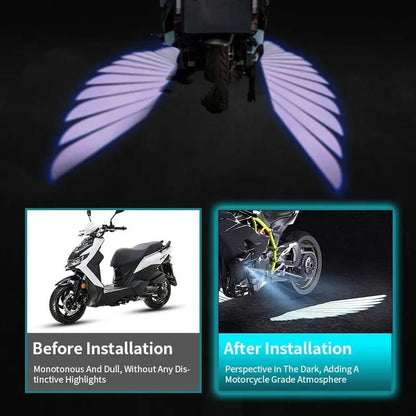 Angel Wing Light Dynamic Projection Lamp Universal Car Rear View Mirror Side