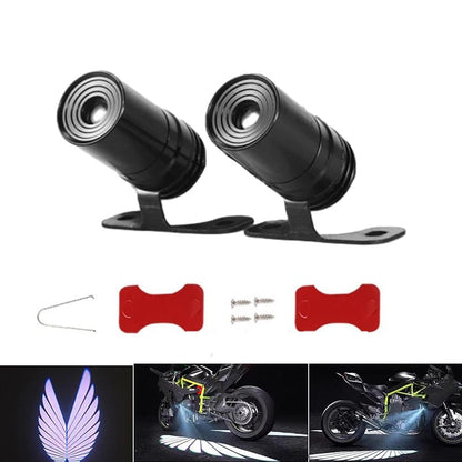 Angel Wing Light Dynamic Projection Lamp Universal Car Rear View Mirror Side