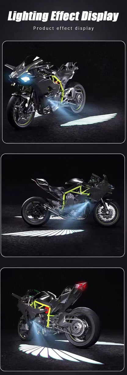 Angel Wing Light Dynamic Projection Lamp Universal Car Rear View Mirror Side