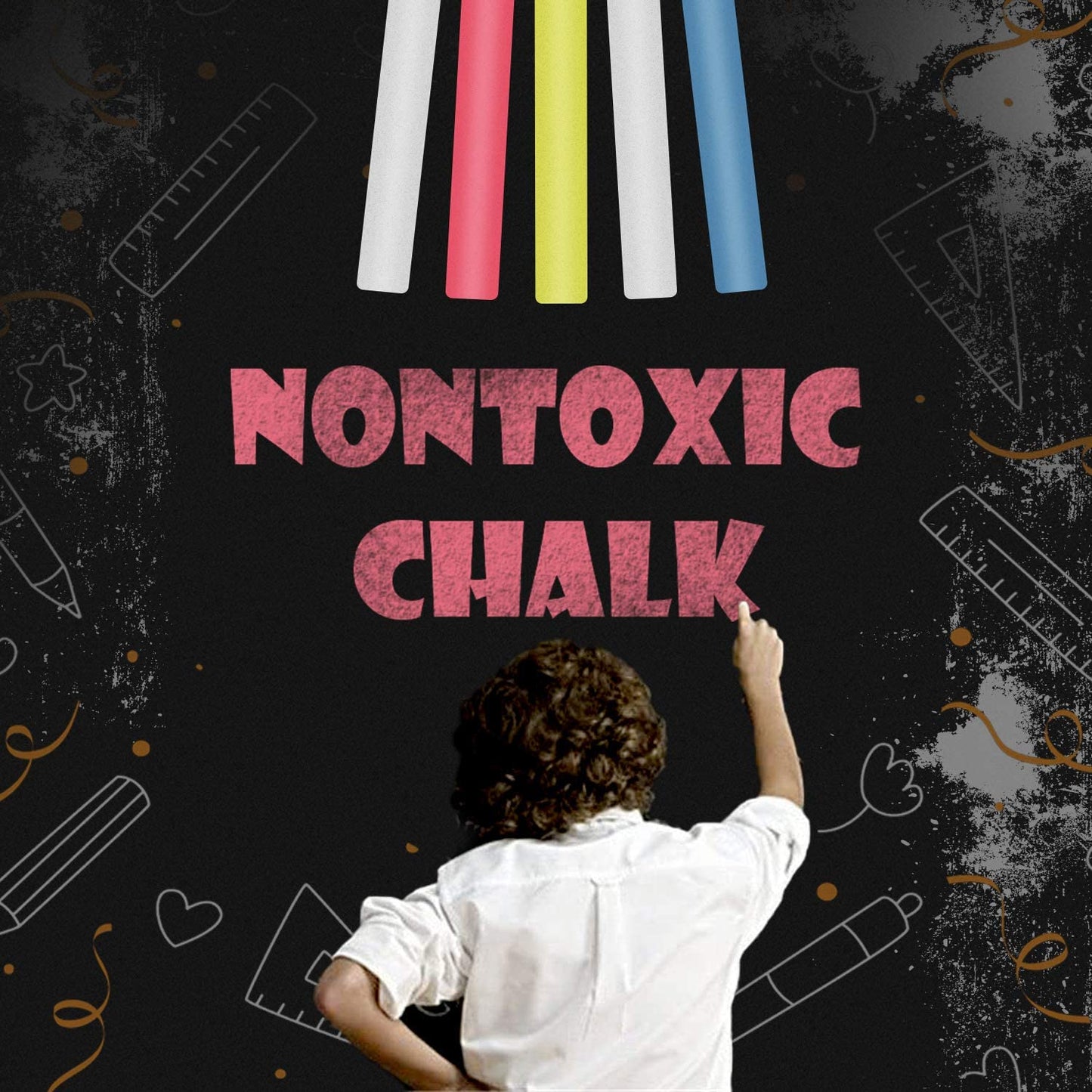 Large Black Chalkboard Sticker Paper DIY Black Board Wall Adhesive Black Board