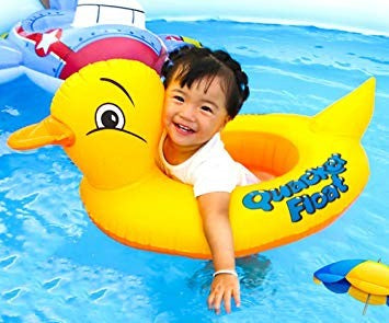Duck Baby Floats Tube, Inflatable Duck Pool Float, Baby Floating Seat, Children