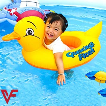 Duck Baby Floats Tube, Inflatable Duck Pool Float, Baby Floating Seat, Children