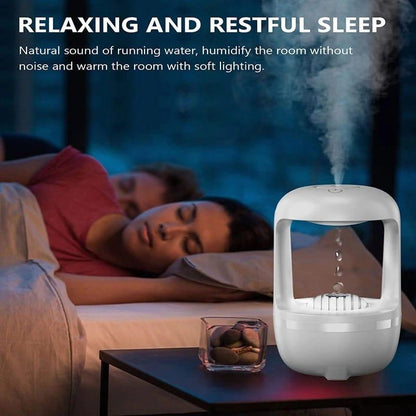 Cool Mist Humidifiers for Bedroom with Cute Water Drops &amp; Light Effects,