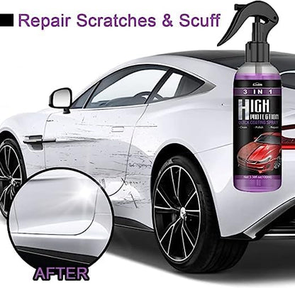 3 in 1 High Protection Quick Car Coating Spray, Ceramic Car Coating