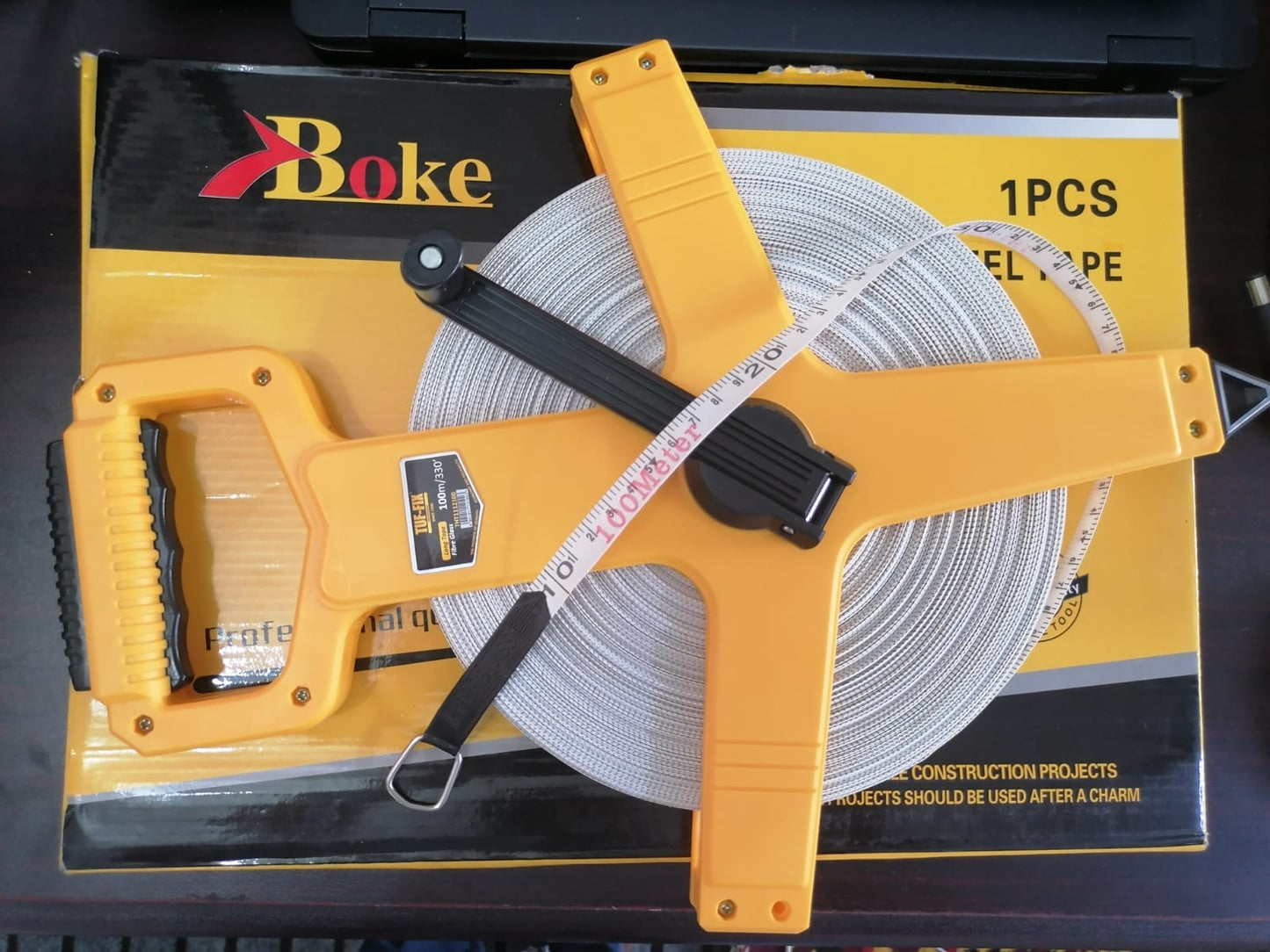 Fiber Measuring Tape 100 Meter, Heavy Duty for Professionals