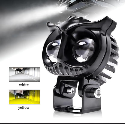 OWL Shape Fog Yellow-White &amp; Flash light Low &amp; High Beam Owl