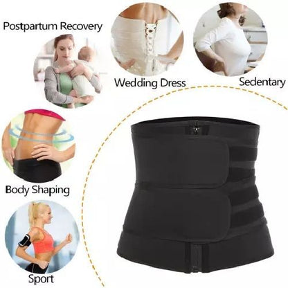 Waist Trainer Belt-Slimming Body Shaper Belts Sport Girdle with two strap