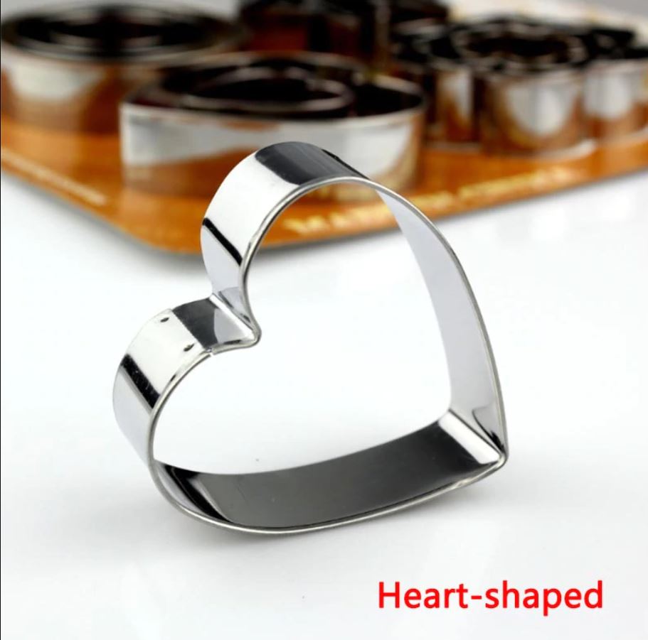 12 pcs, stainless steel cookie cutter, DIY, cookie cutter, star, heart, cutter,