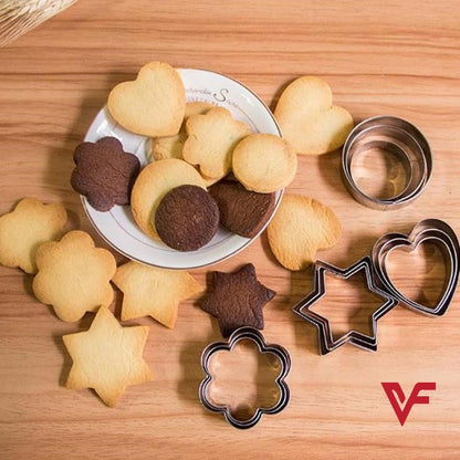 12 pcs, stainless steel cookie cutter, DIY, cookie cutter, star, heart, cutter,