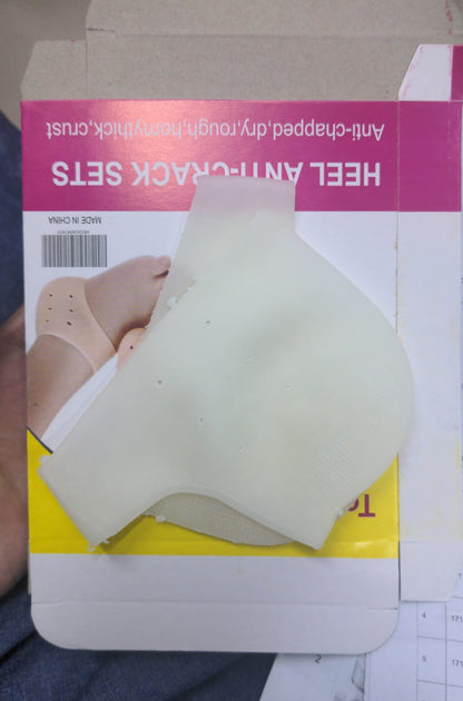 Pair of half Heel Pain Anti Crack Silicone Set - Anti Crack