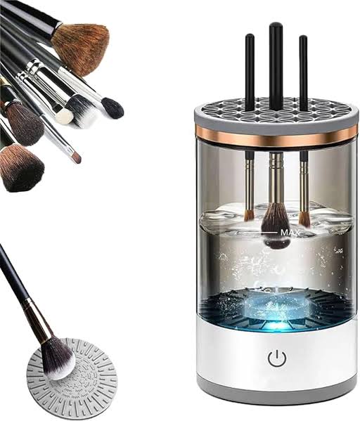 3 In 1 Electric Makeup Brush Cleaner Makeup Brushes Drying Rack Brush