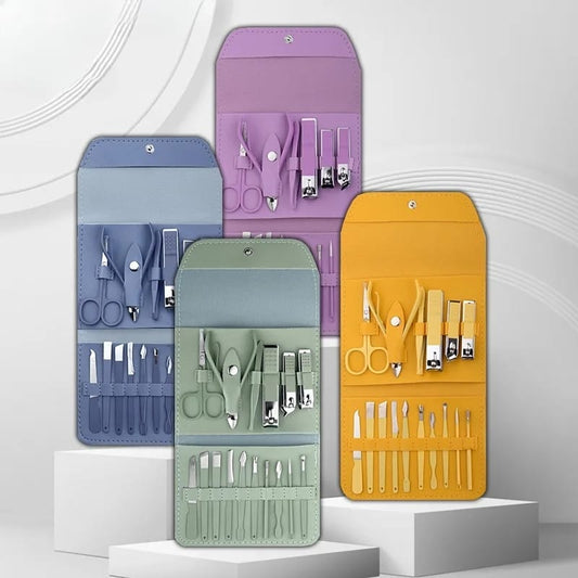 16 in 1 Nail kit Manicure Cutters Nail Clipper Set Household Stainless