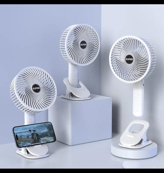 New portable 3 gears rechargeable desktop fan low noise air cooling handheld