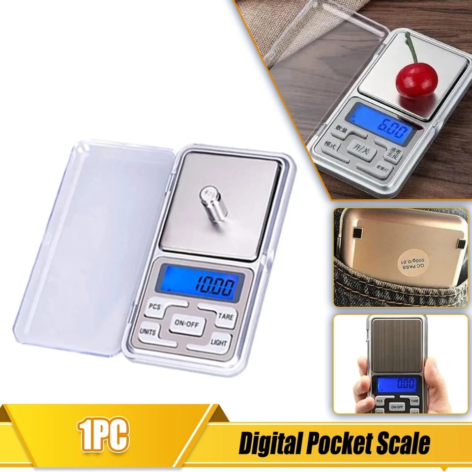 Mini Electronic Scales High Precision Pocket Digital Scale for Gold Sterling Jewelry