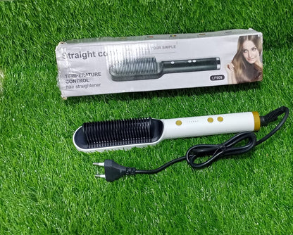 (NW00090) HQT-909B Electric Professional Hair Straightening Brush (random color)