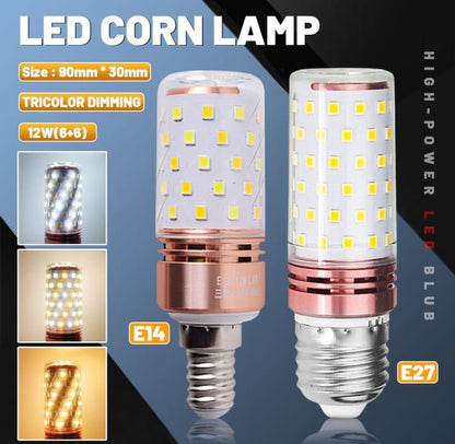 E14 LED Corn Light Lamp Bulb | 3 in 1 light modes