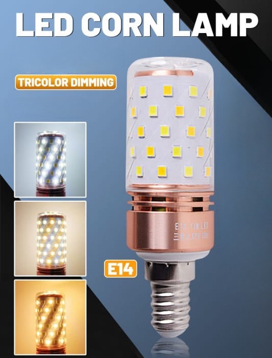 E14 LED Corn Light Lamp Bulb | 3 in 1 light modes