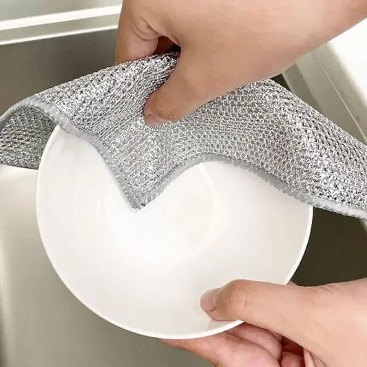 Dish washing Cleaning cloth | Metal Wire Dish washing Rugs for Kitchen