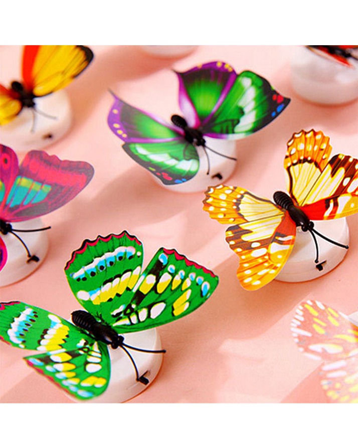 Glow In The Dark 3D Led Butterfly Night Light Led Color Changing